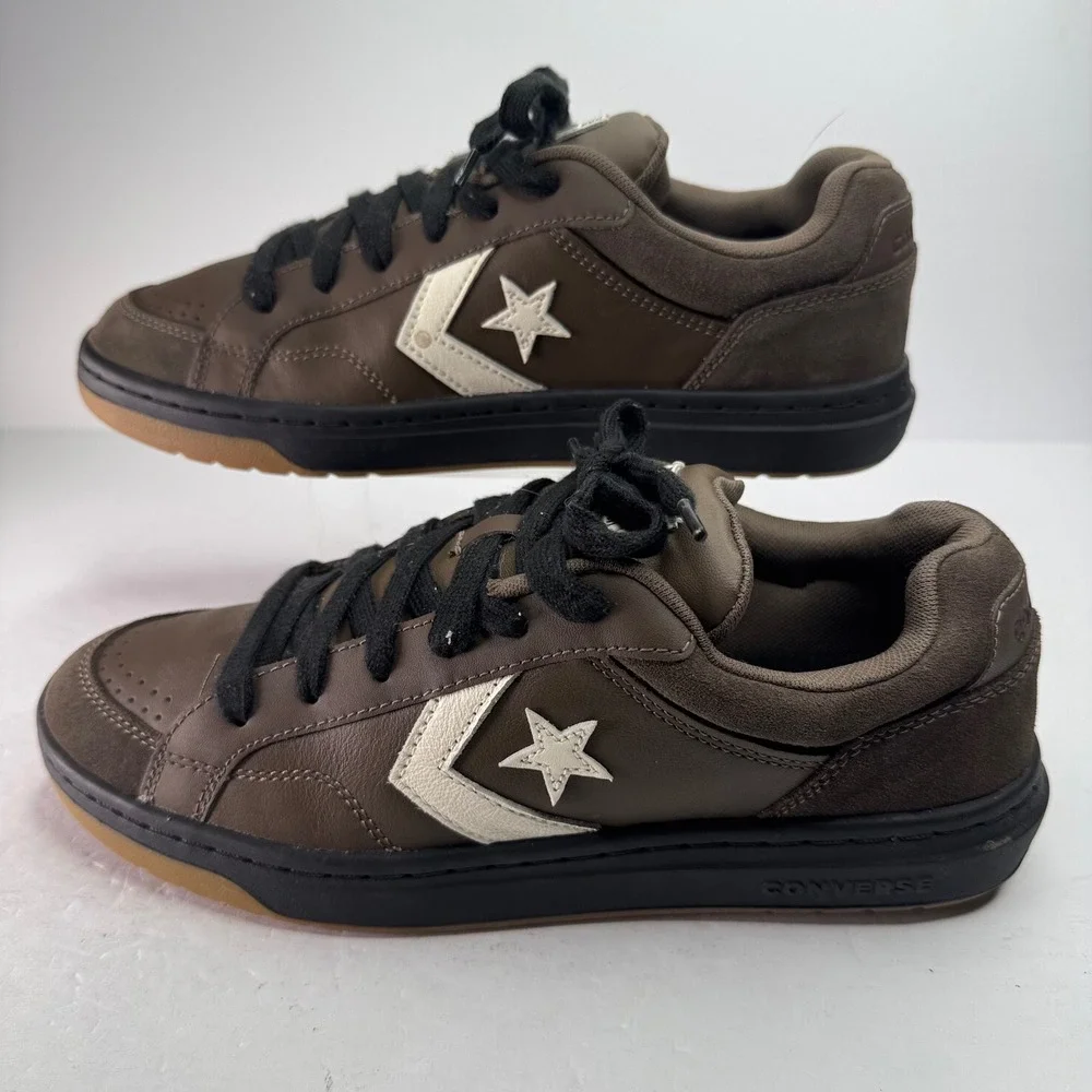Converse AS-1 Pro Brown Leather Suede Skate Shoes Mens 9 A11646C Low Top - Picture 1 of 8
